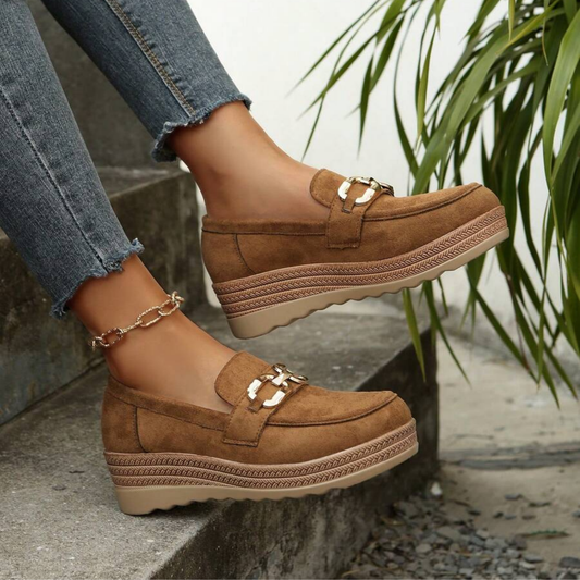 Chunky Buckle Loafers
