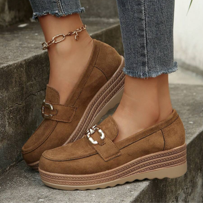 Chunky Buckle Loafers