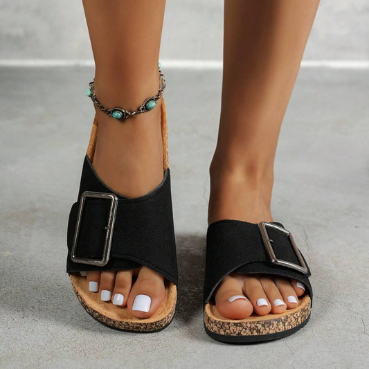 Sandales Noires Confort Quotidien