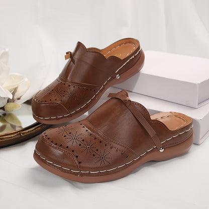 Sabots Femme Vintage Marron